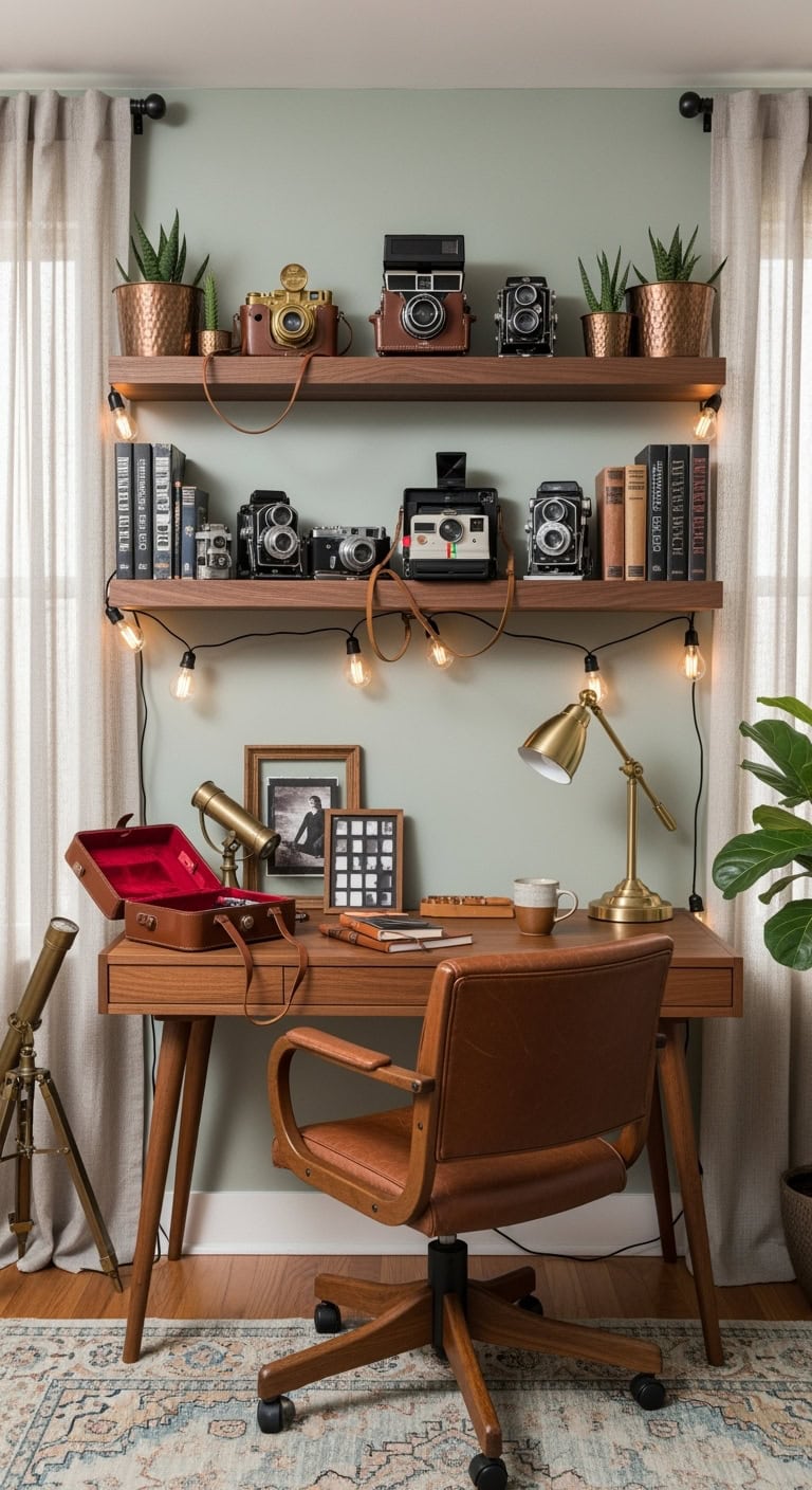 vintage camera display