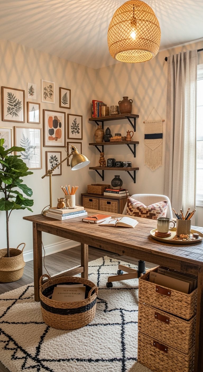 woven basket filing system