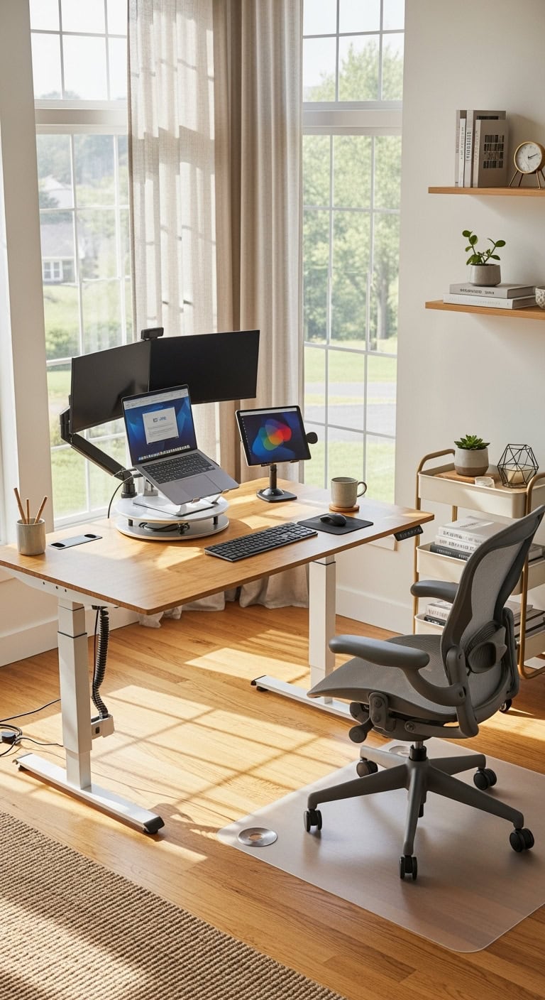 Ergonomic mobile trading workstation