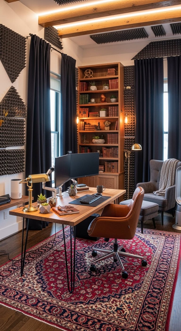 Soundproof professional trading setup