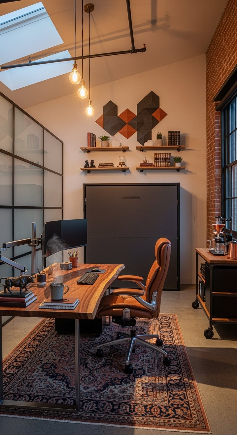 Garage converted into trading office