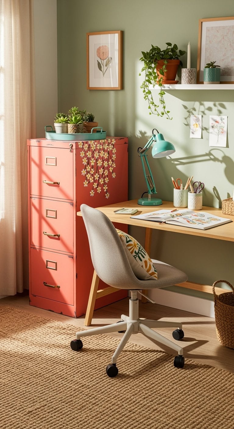 vibrant creative joyful office organization