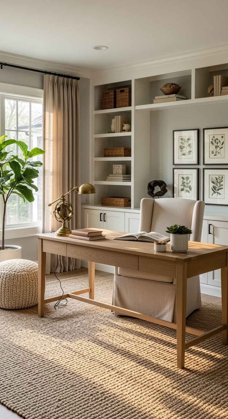 Cozy and professional neutral color scheme