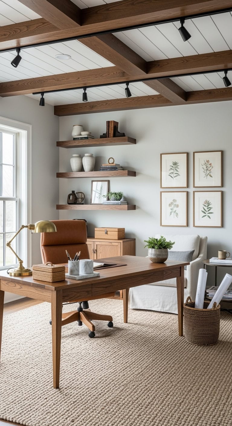 Architectural charm with exposed beams