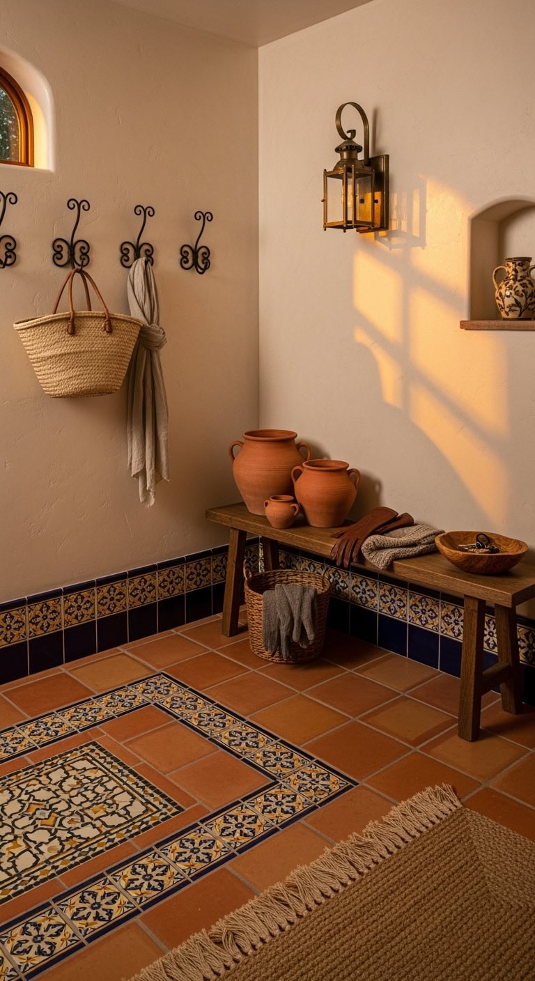 rustic mediterranean tile ambiance