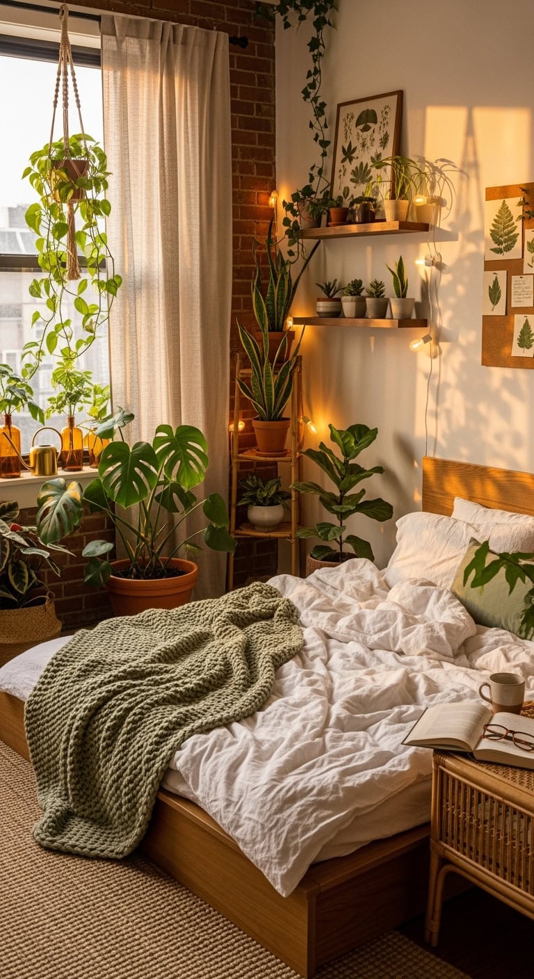 urban jungle bedroom