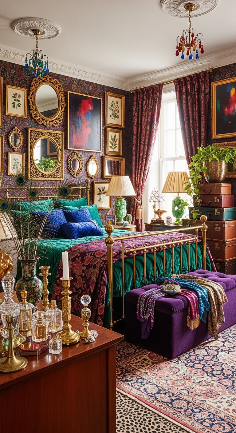maximalist jewel box bedroom