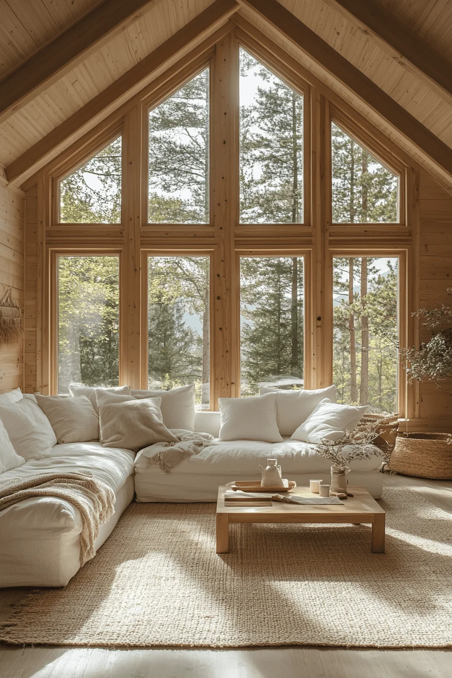 Tranquil cabin living room
