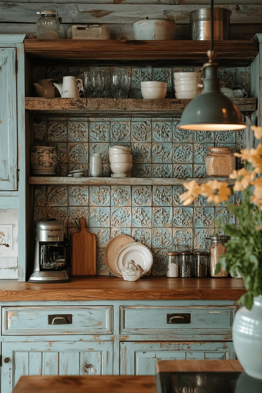 Tin Tile Kitchen Backsplash