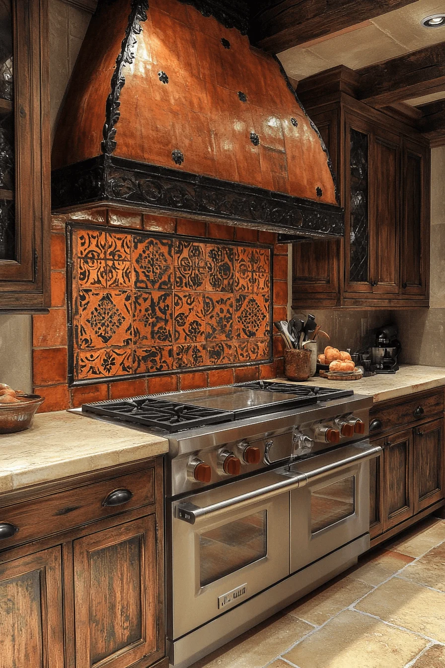 Terracotta Kitchen Backsplash