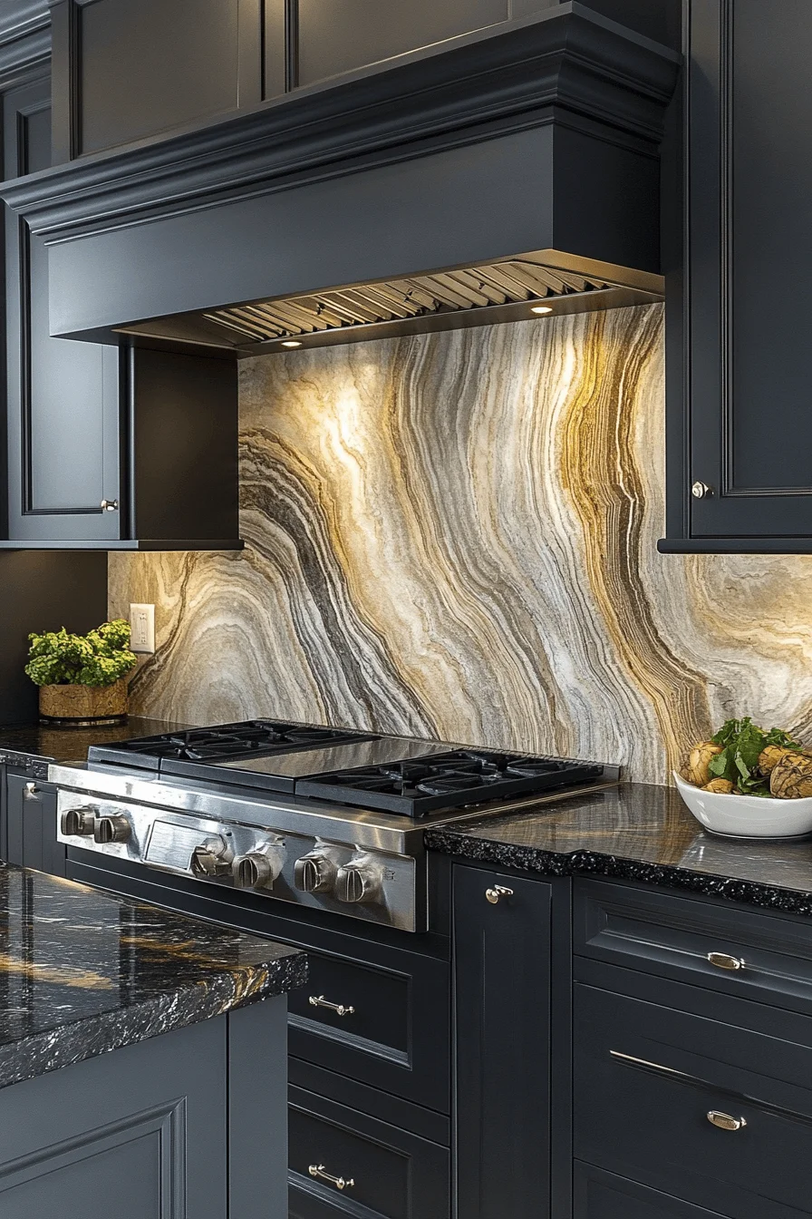 Quartzite Kitchen Backsplash