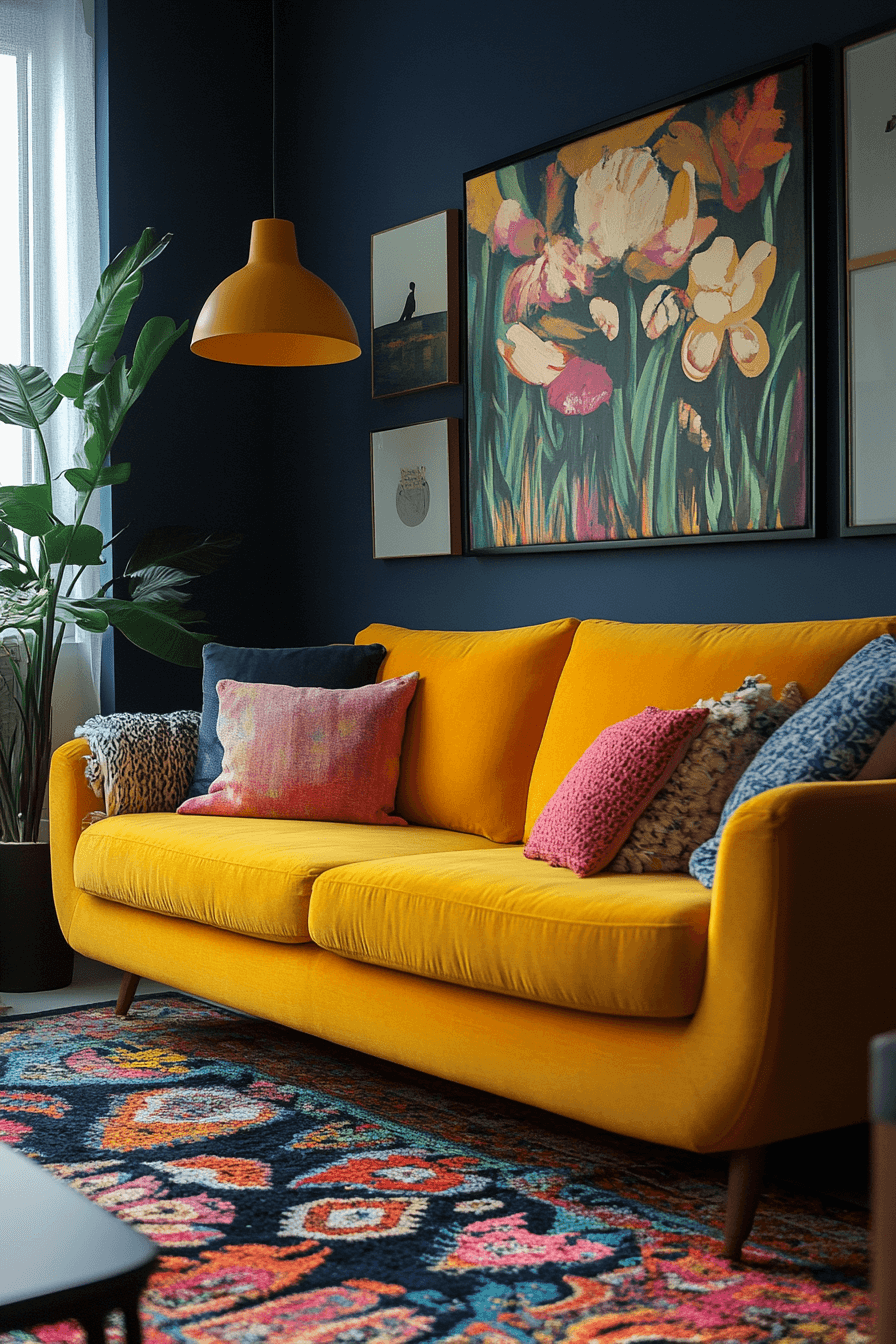 Complementary colors in small apartment