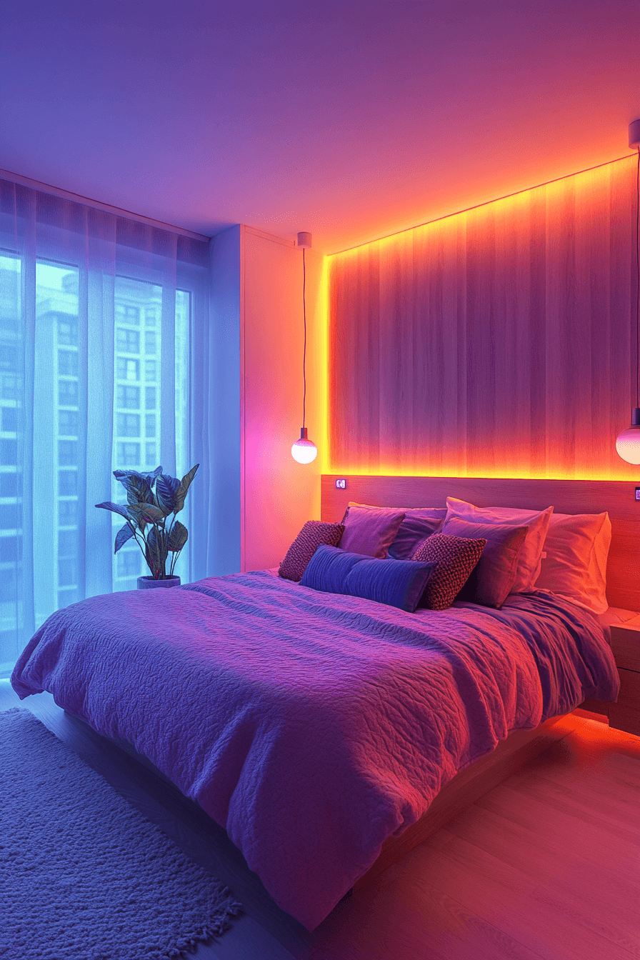 Colorful storage bins and shelves