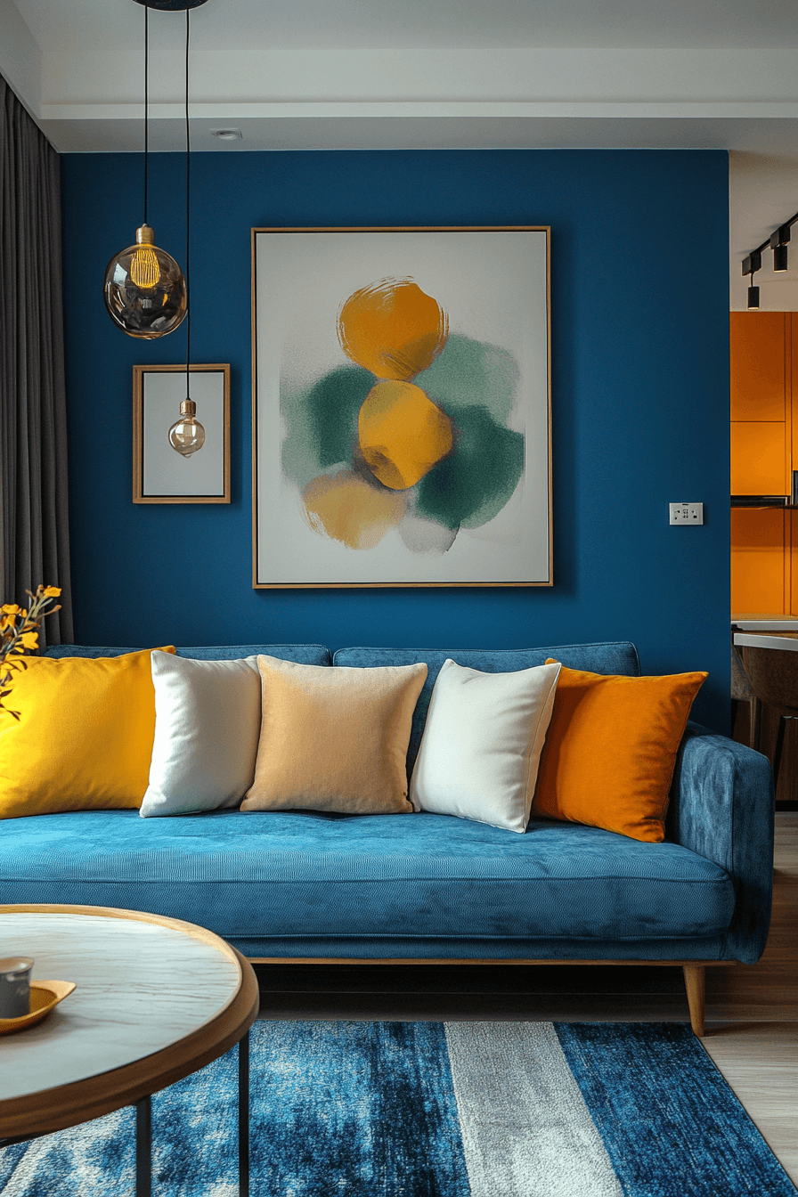 Color zoning in small apartment