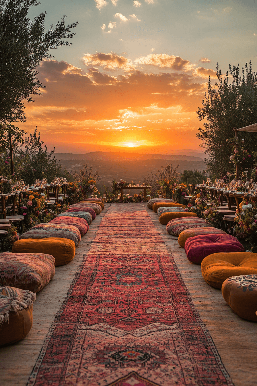 Boho Wedding at Sunset