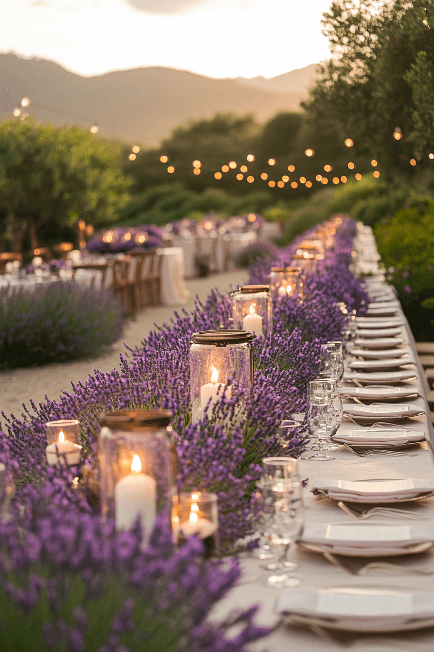 Lavender Fields Boho Wedding