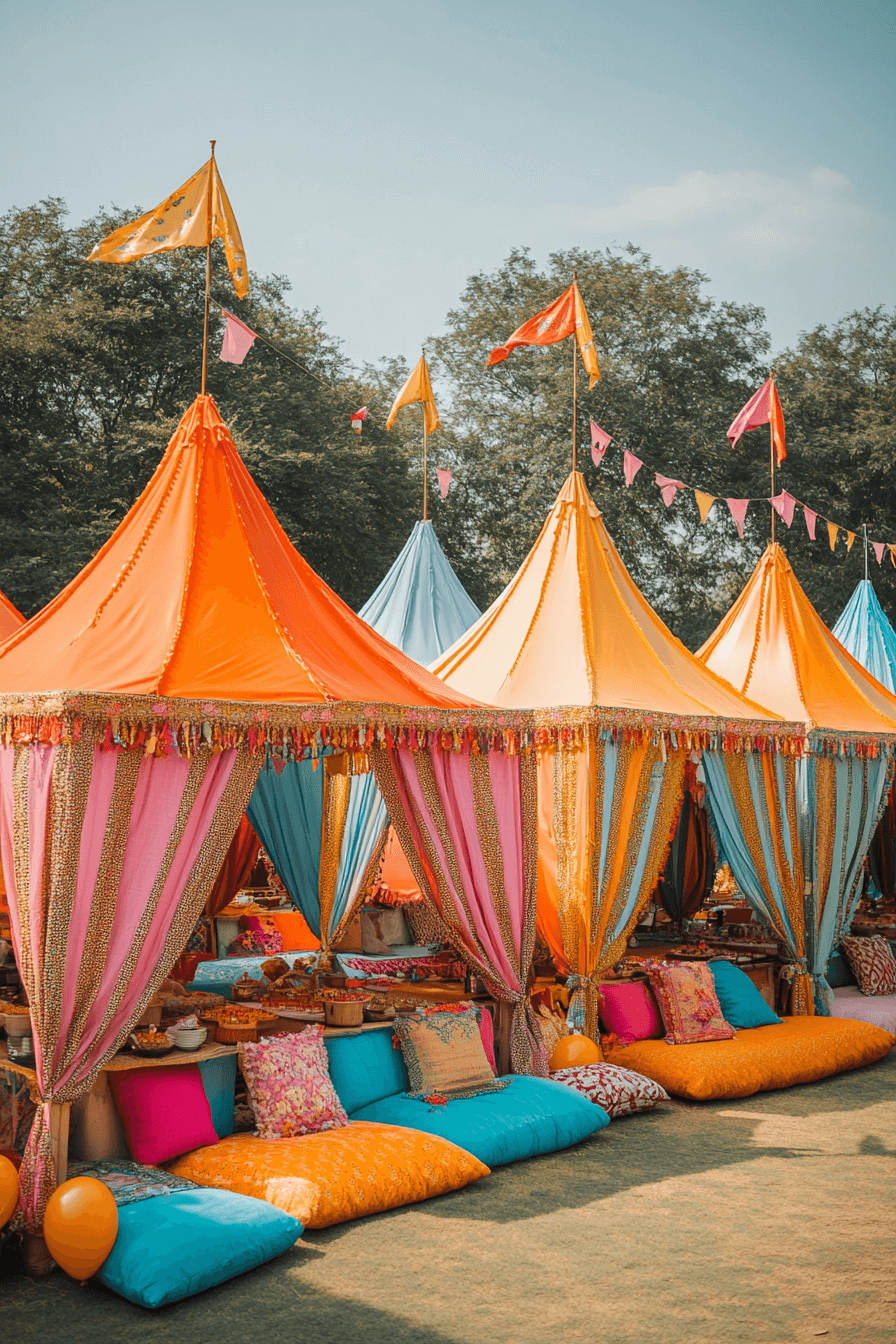 Carnival Color Boho Wedding