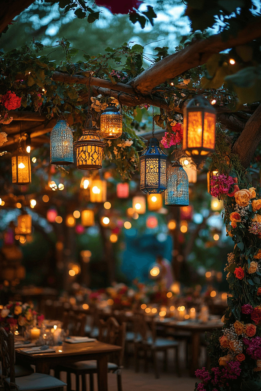 Lantern Glow Boho Wedding