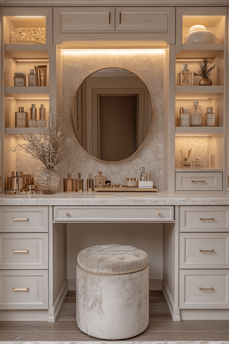 Closet vanity combo design