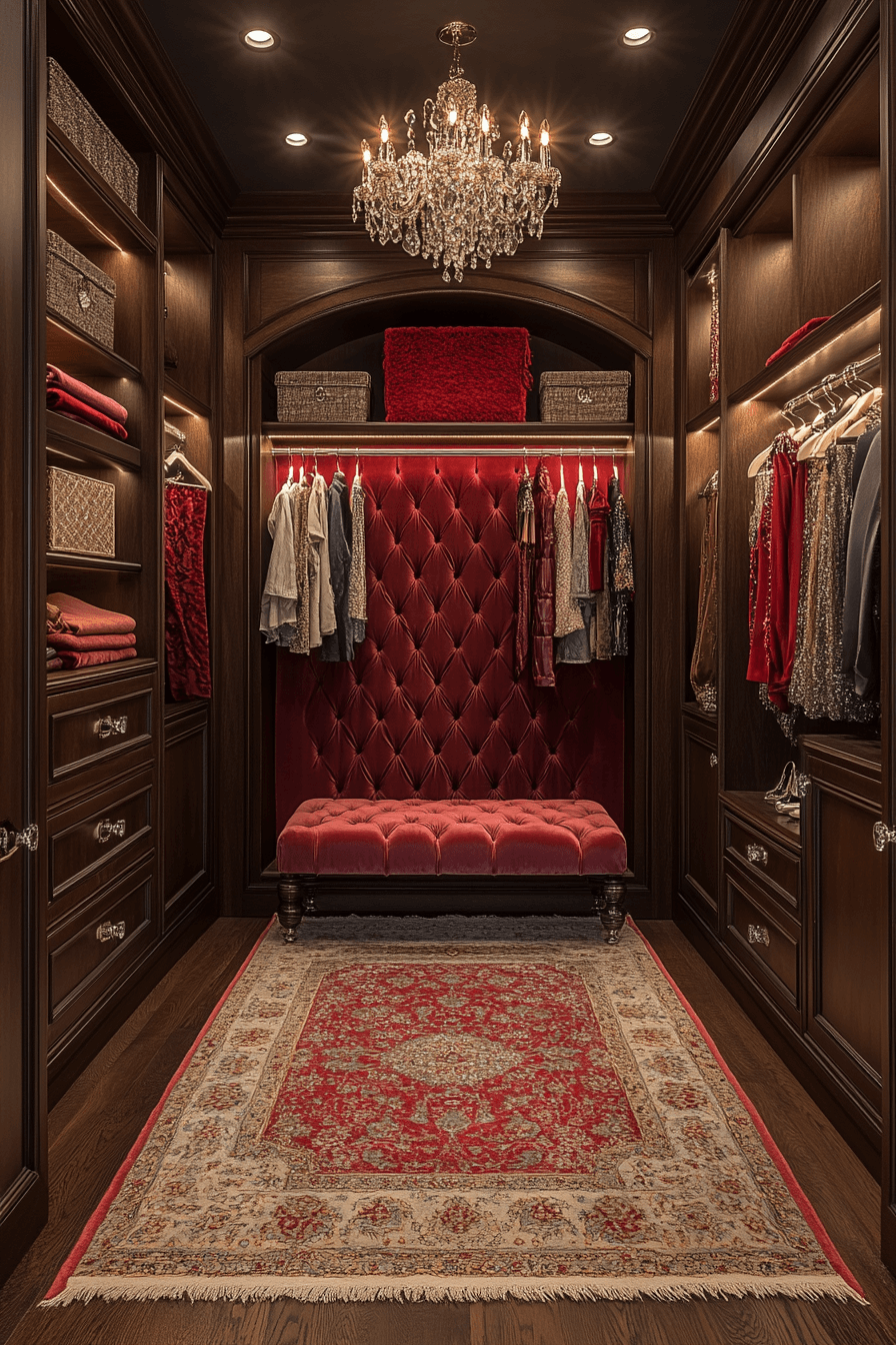 Hollywood inspired wardrobe space