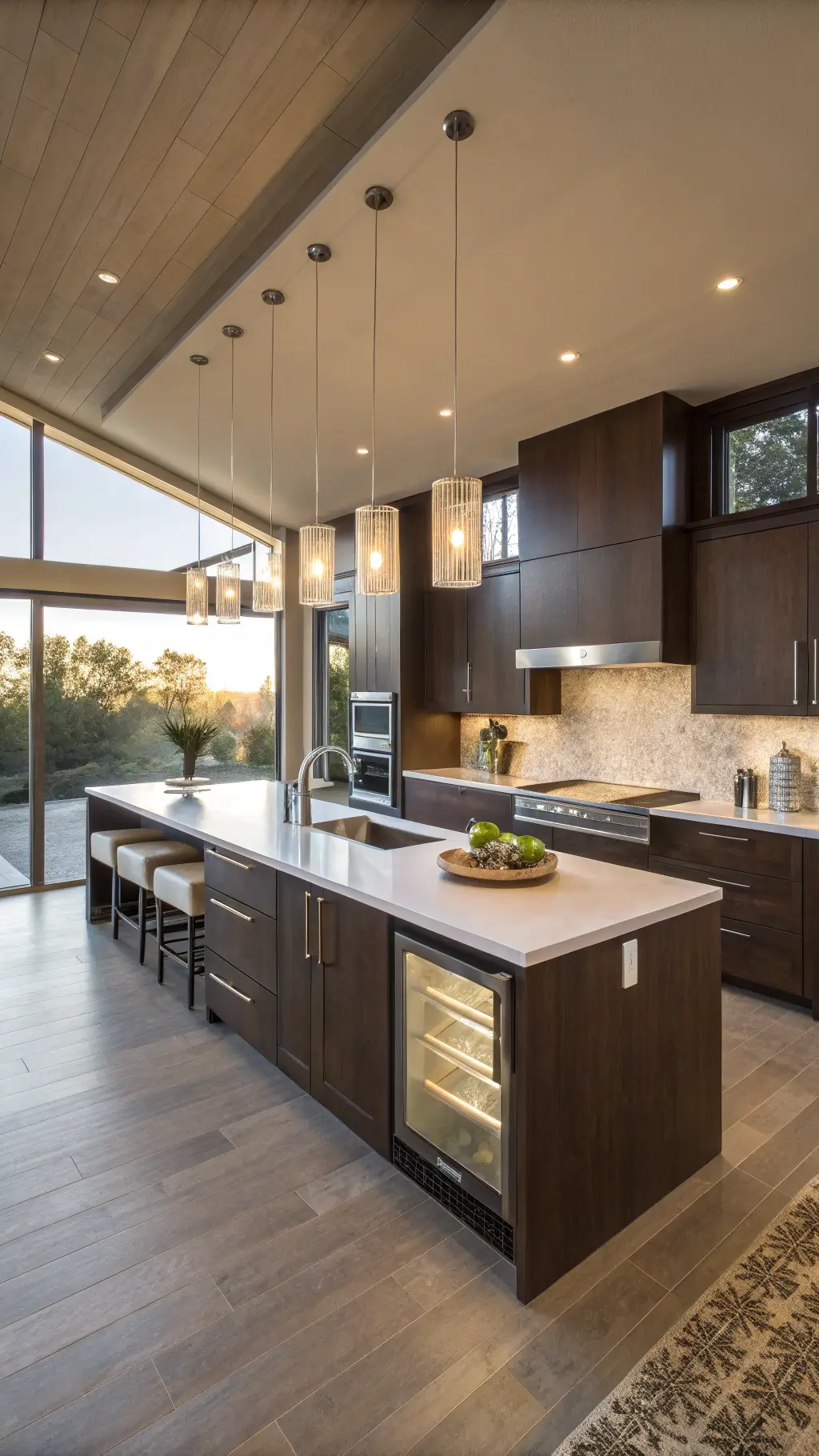 Various stained wood samples