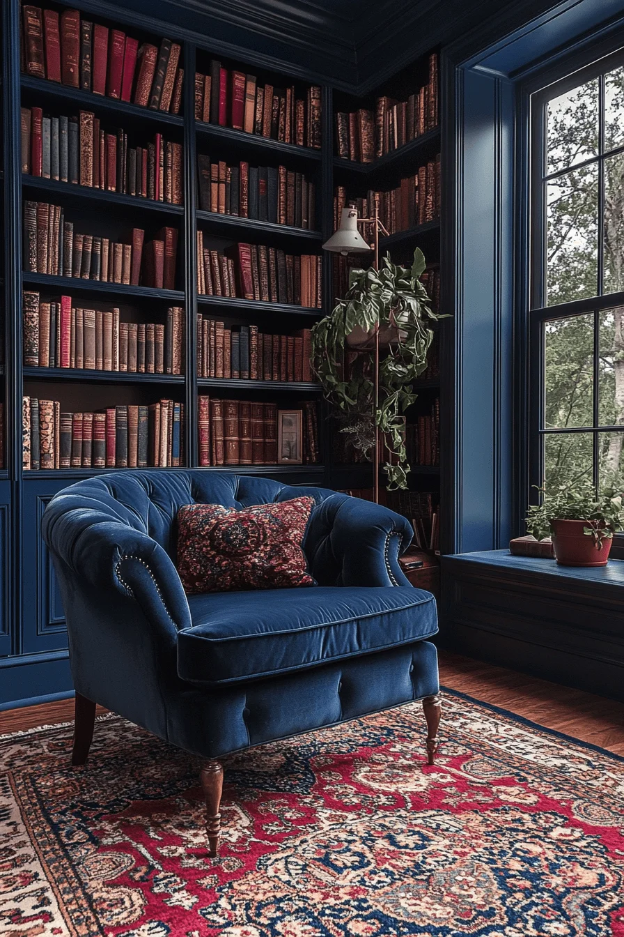 Dark maximalism with bold lighting