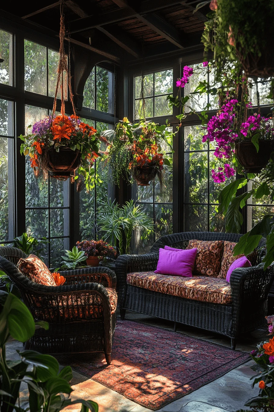 Ethereal dark maximalism room