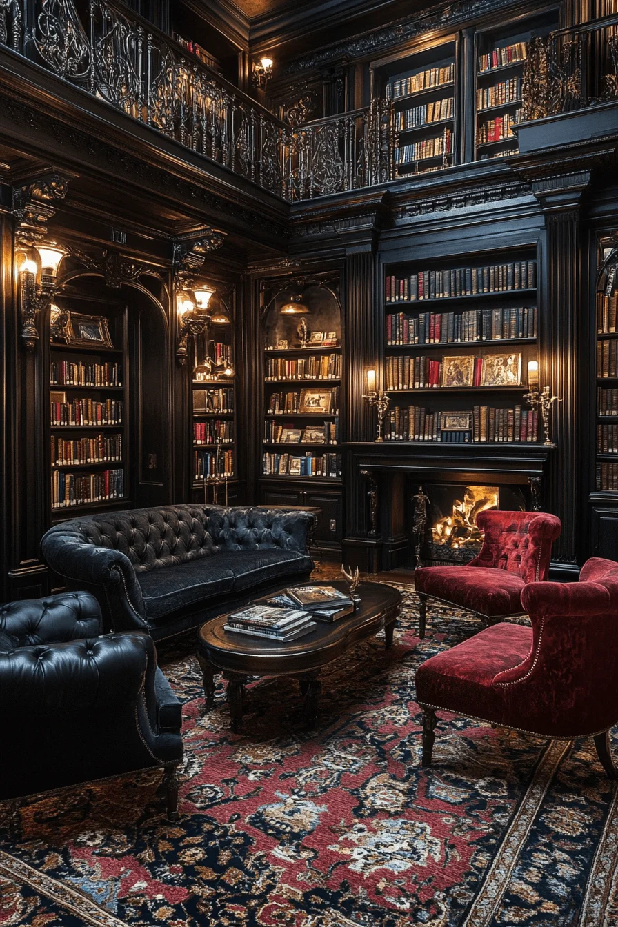 Intricate patterns and deep hues in dark maximalism