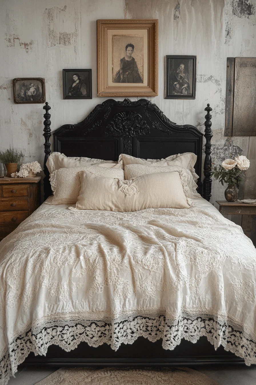 Soft grays and metallics in dark maximalism