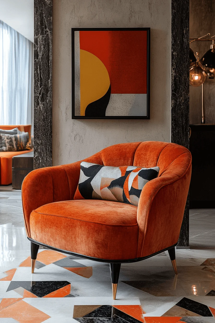 Retro Glam Living Room