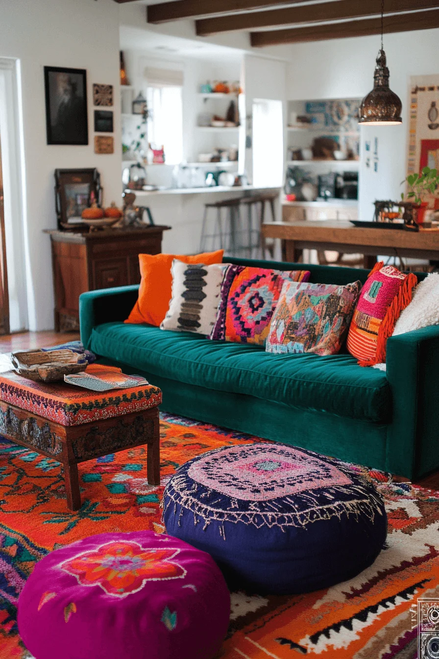 Boho Style Living Room
