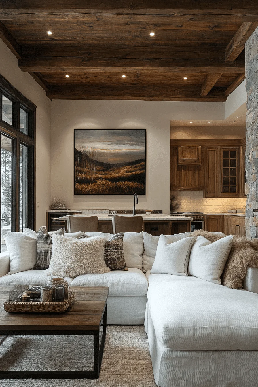 Textured Wall in Living Room