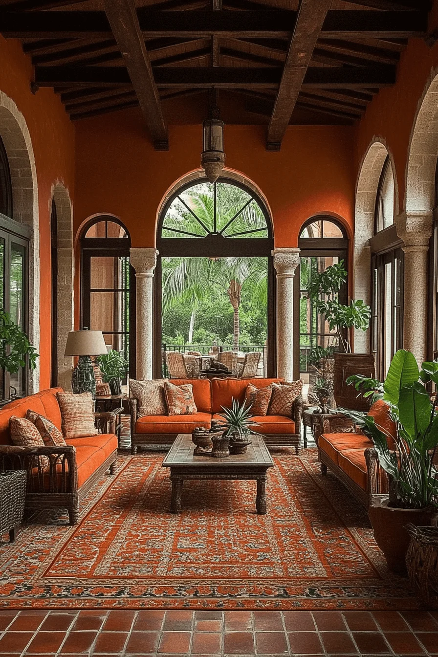 Mediterranean Style Living Room
