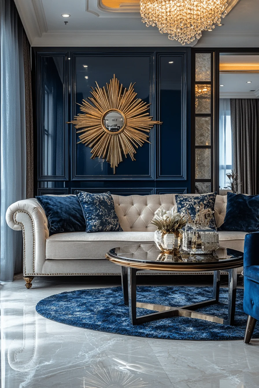 Geometric Glamour Living Room