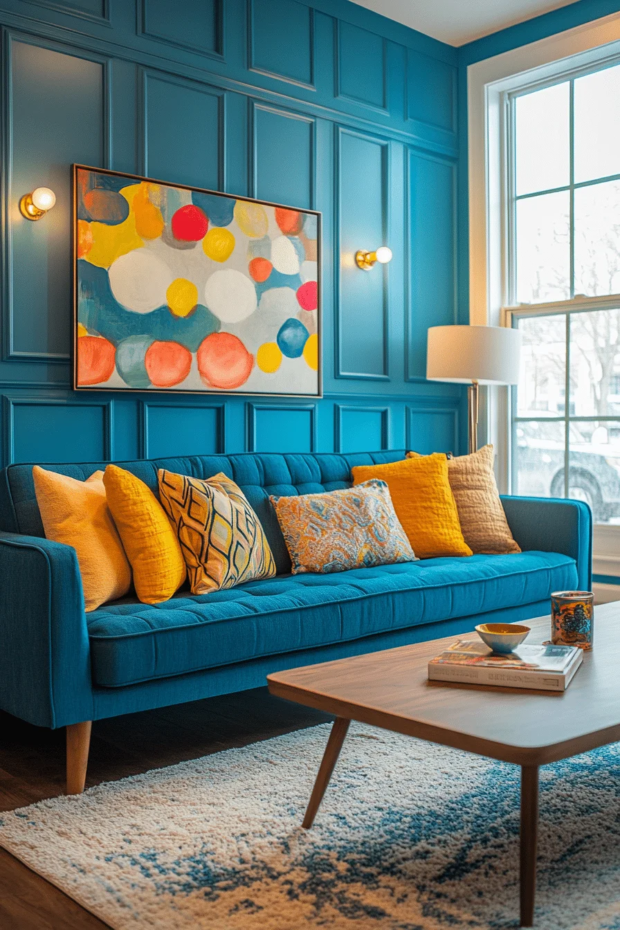 Artistic Vibrancy Living Room