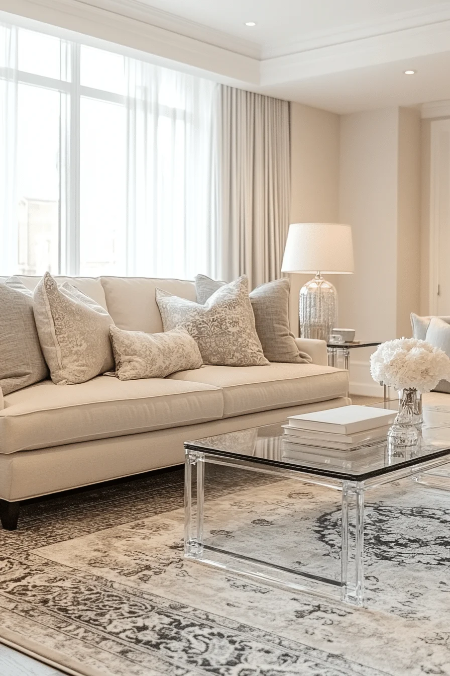 Transparent Refinement Living Room