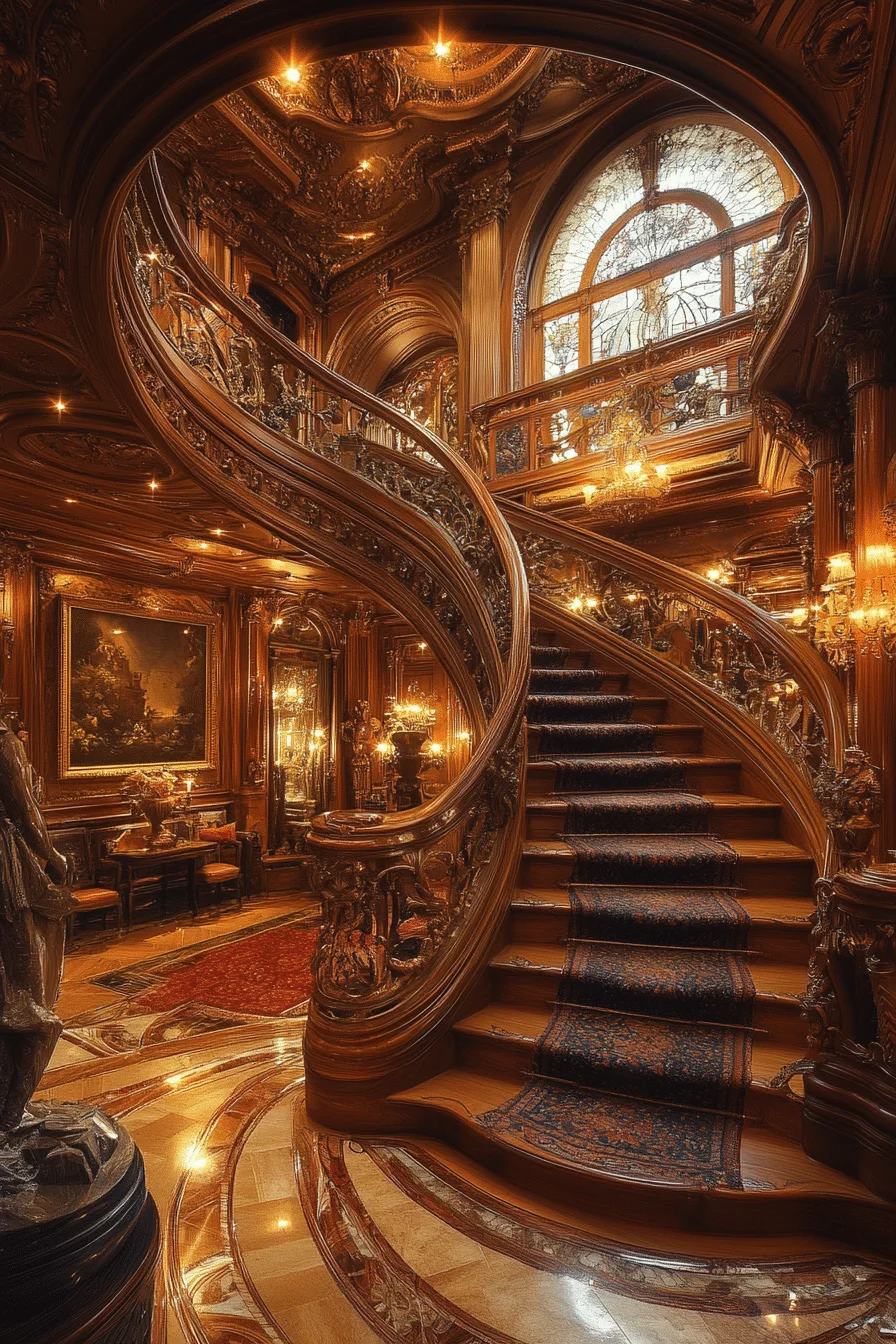 Multi-level staircase with smooth landings