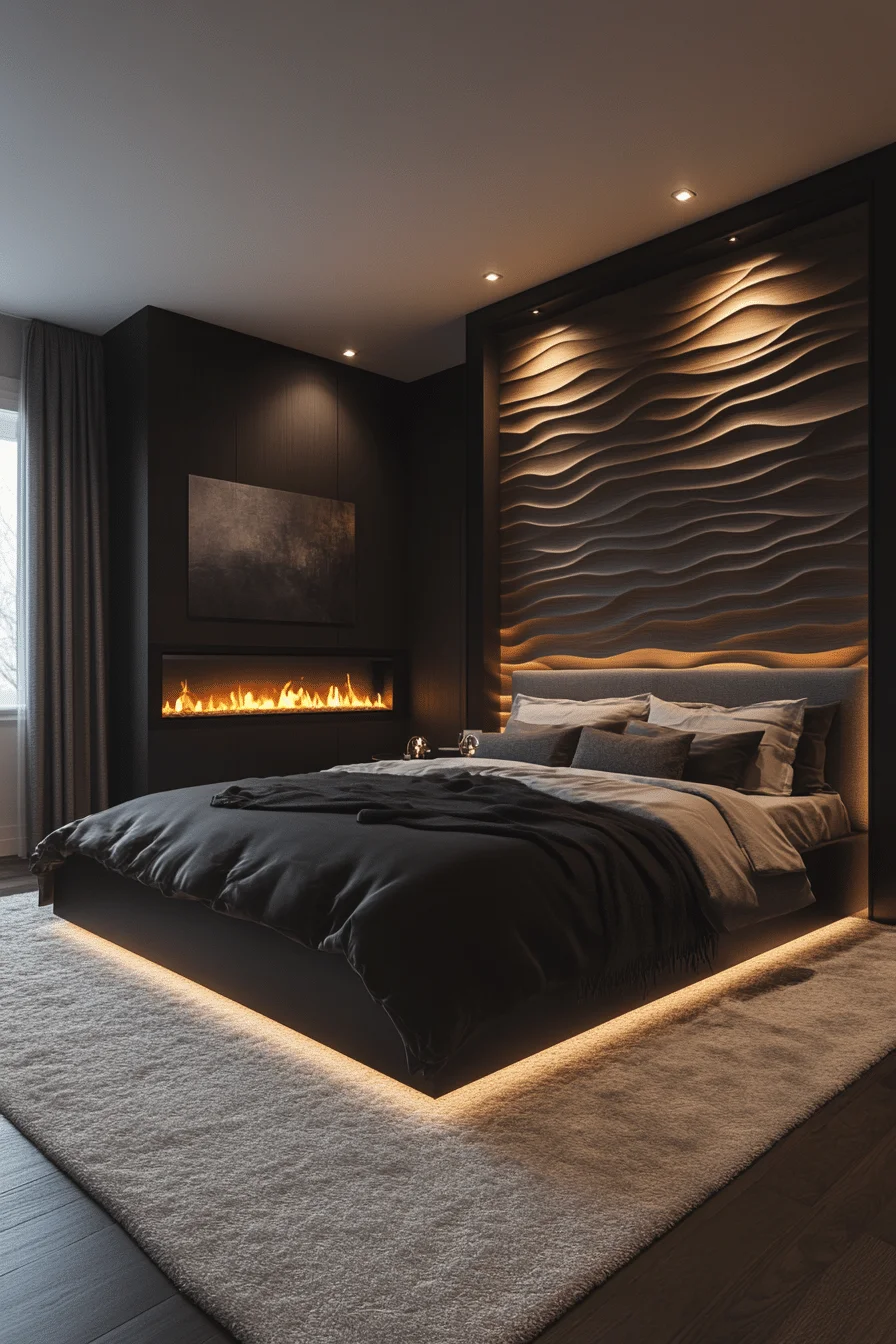 Wall-Mounted Electric Fireplace