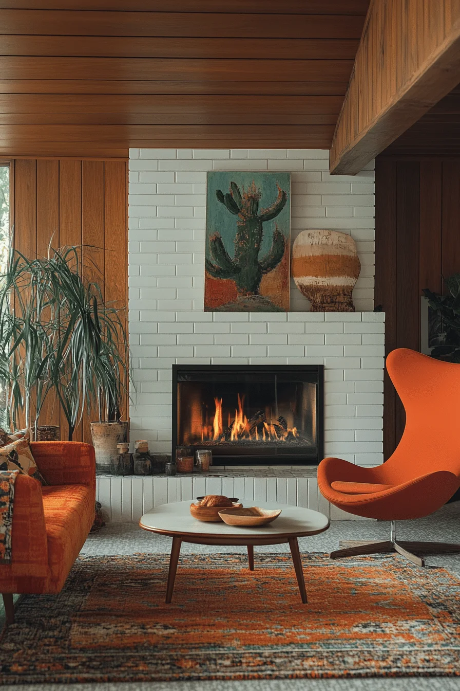 Mid-Century Modern Fireplace