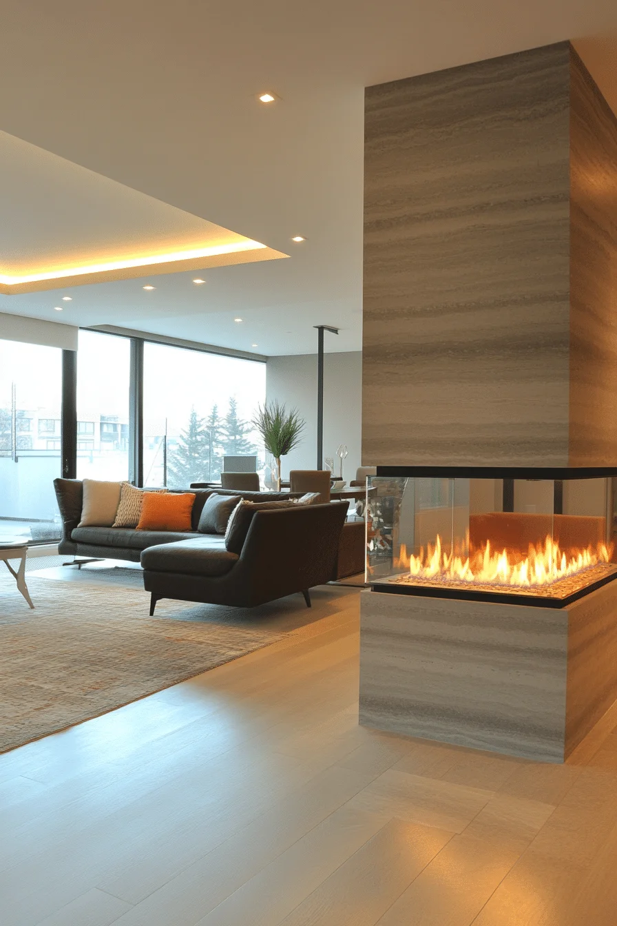 Transparent Fireplace