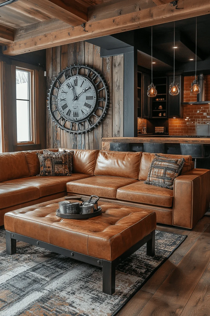 Mechanical gears and wheels as decor