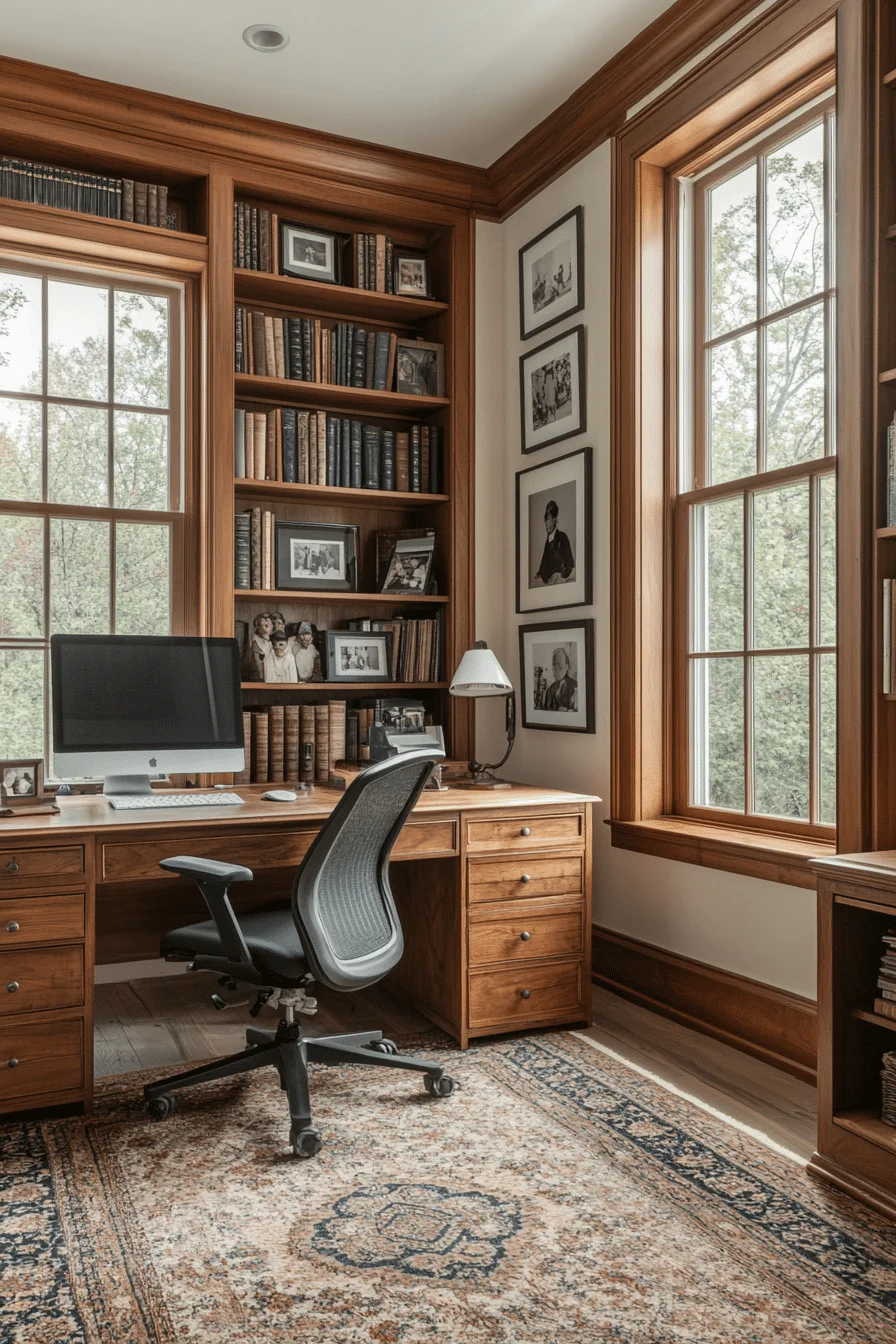 Exposed Beams and Modern Furniture