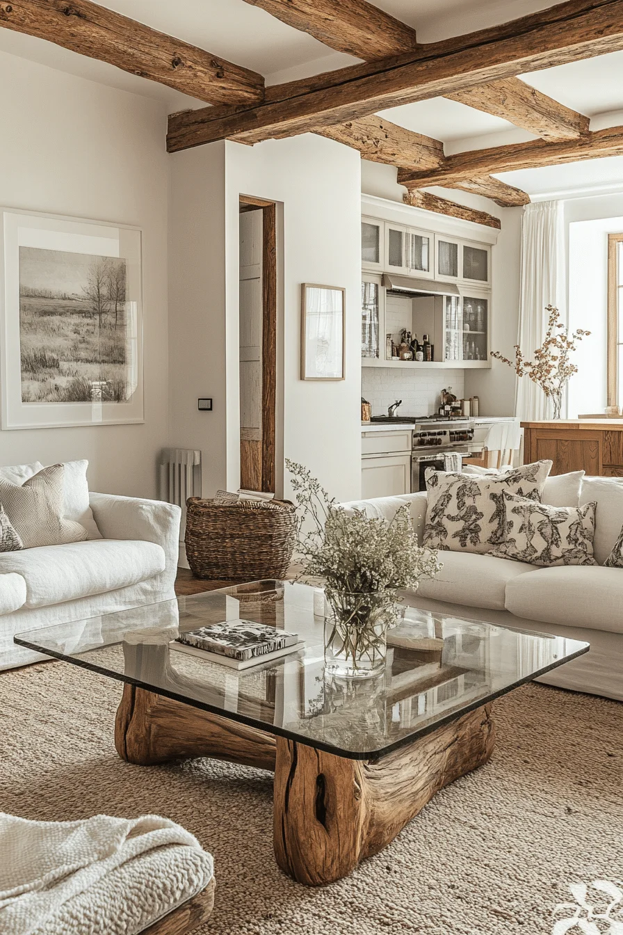 Stone and Wood with Metal Accents