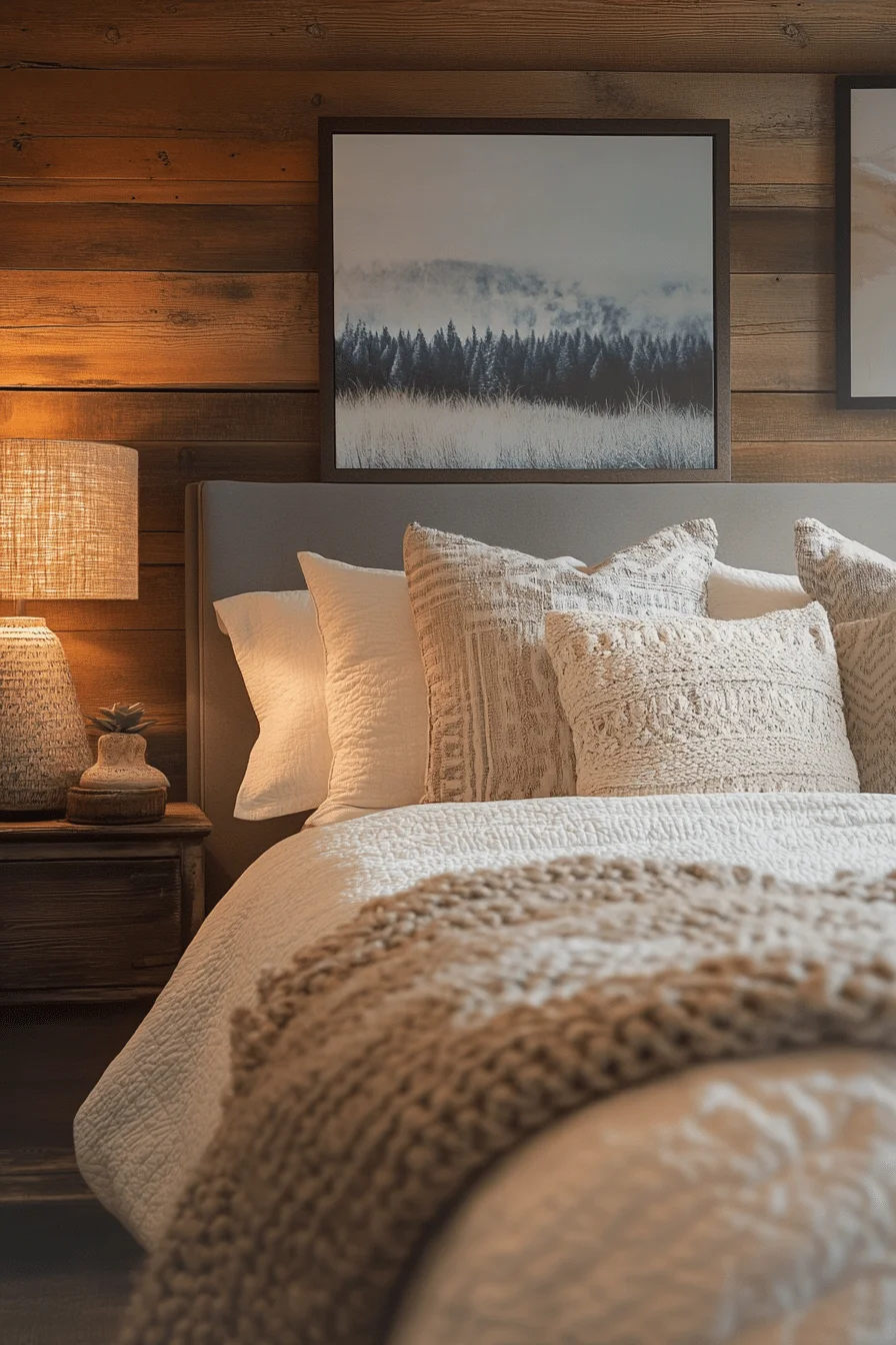 Bold Colored Rustic Farmhouse Interior