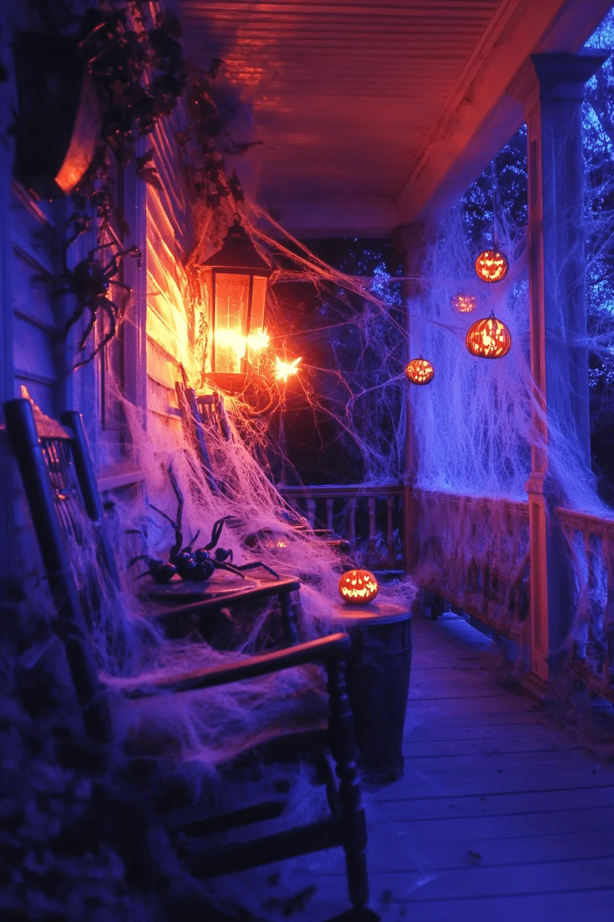 Spider Lair Halloween Porch