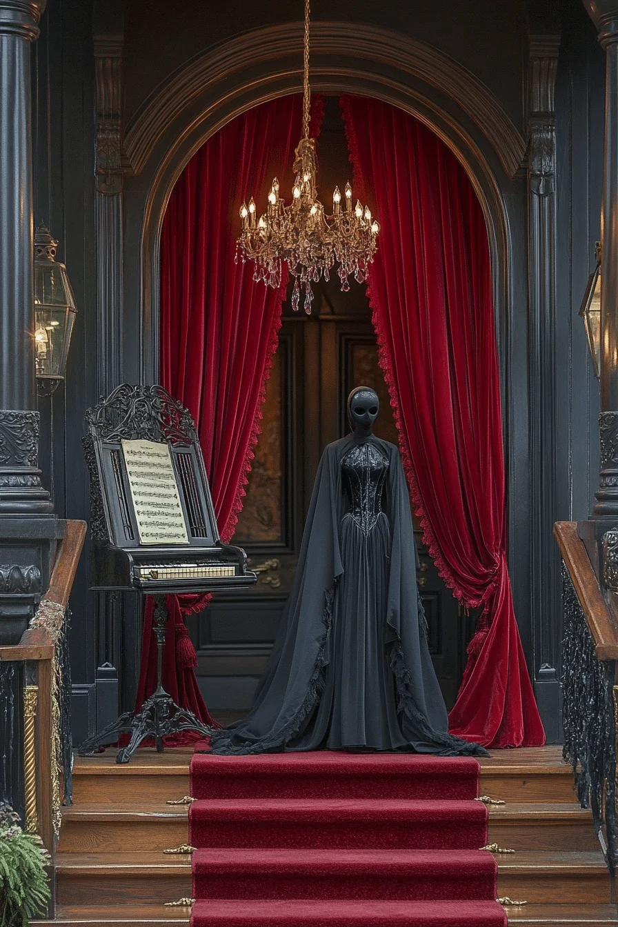 Misty Ghost Pavilion Halloween Porch