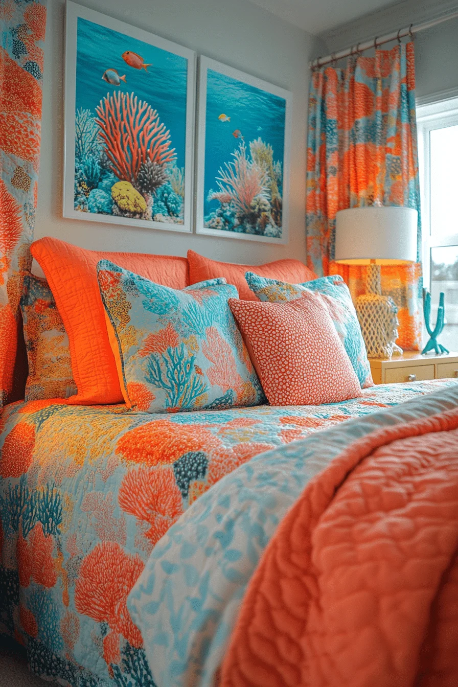 Coral Reef Inspired Bedroom