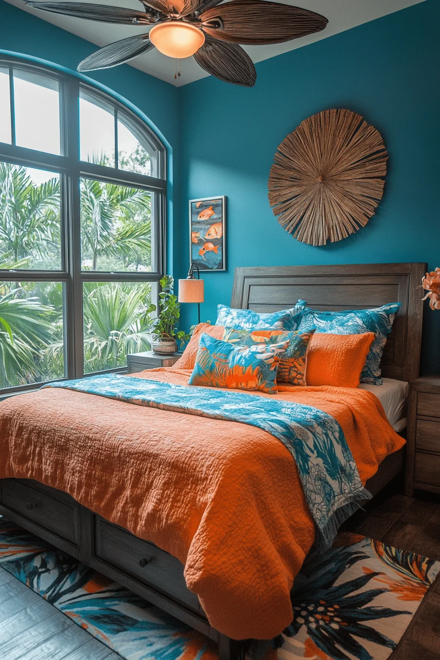Blue Lagoon Inspired Bedroom