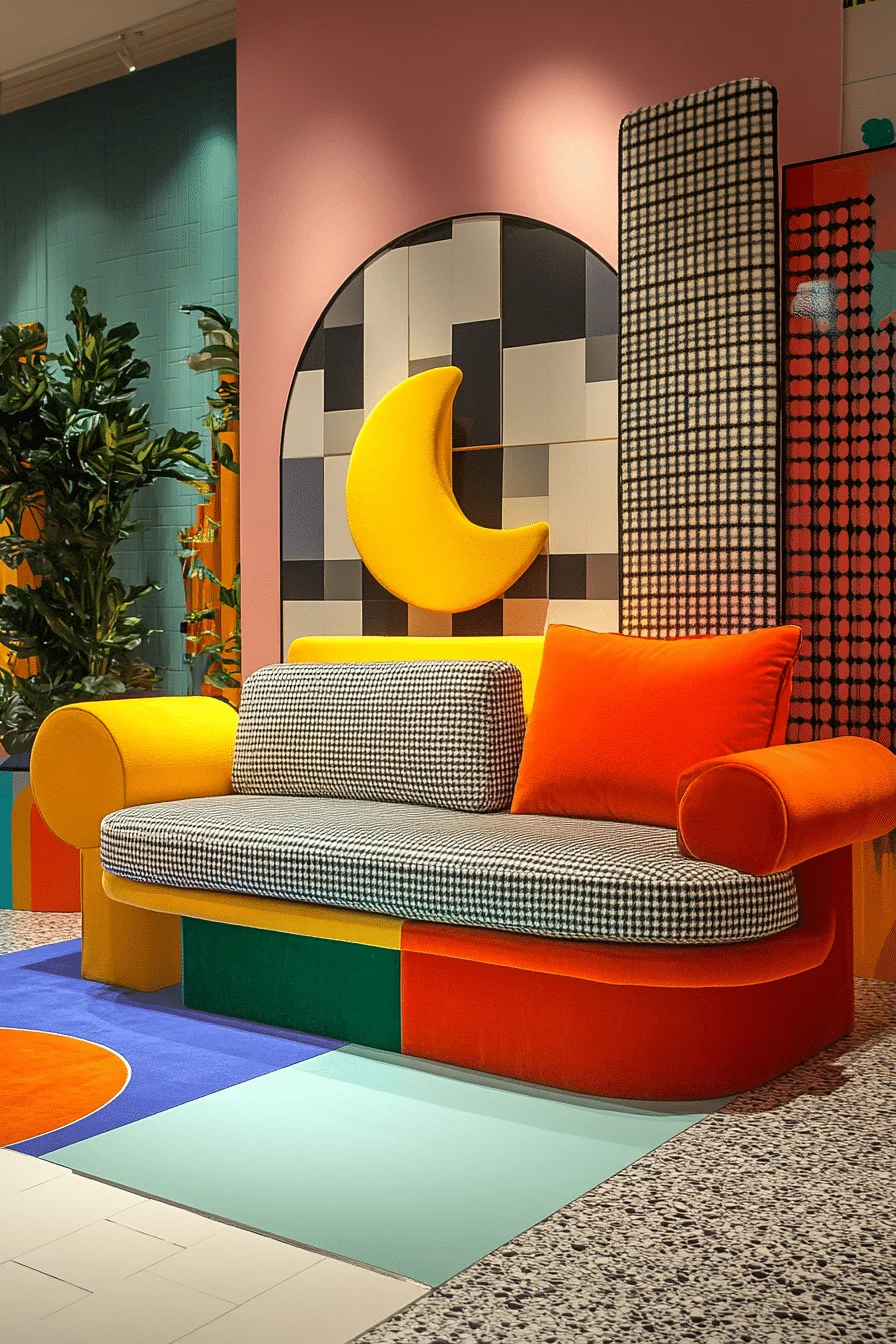 Geometric shaped furniture