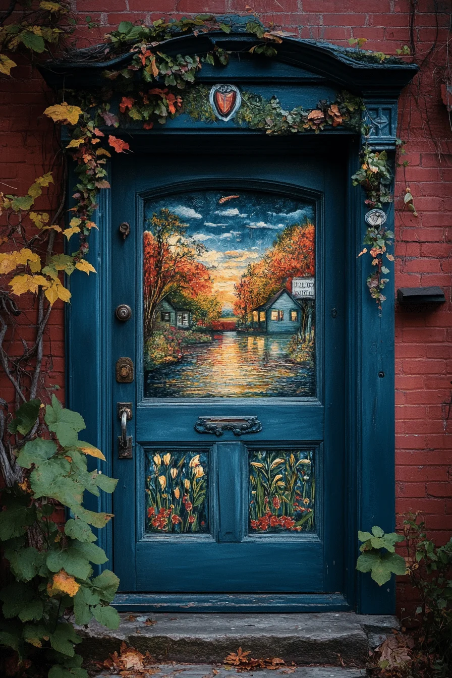 Creative painted door